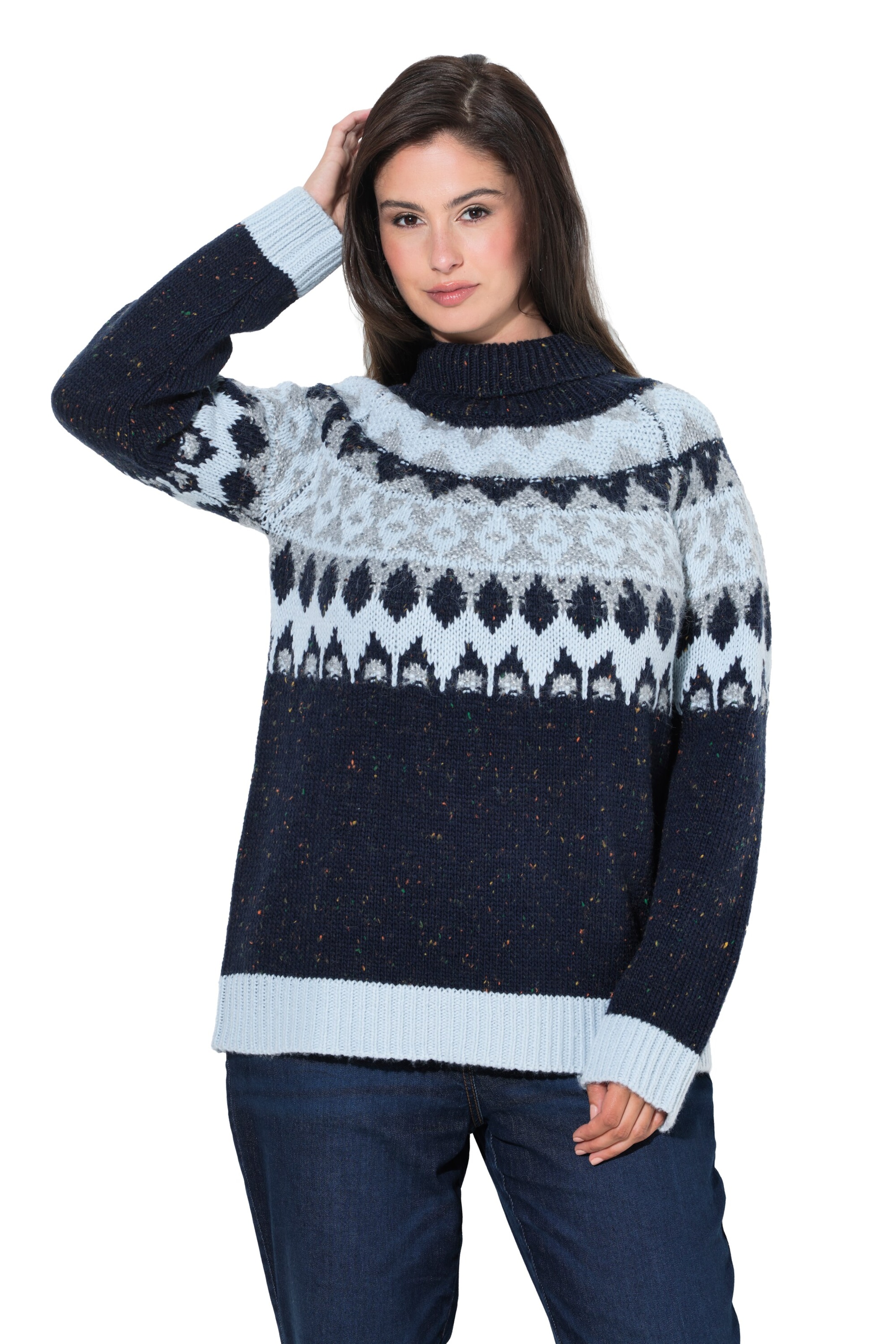 Ulla Popken Sweater in Blue: front