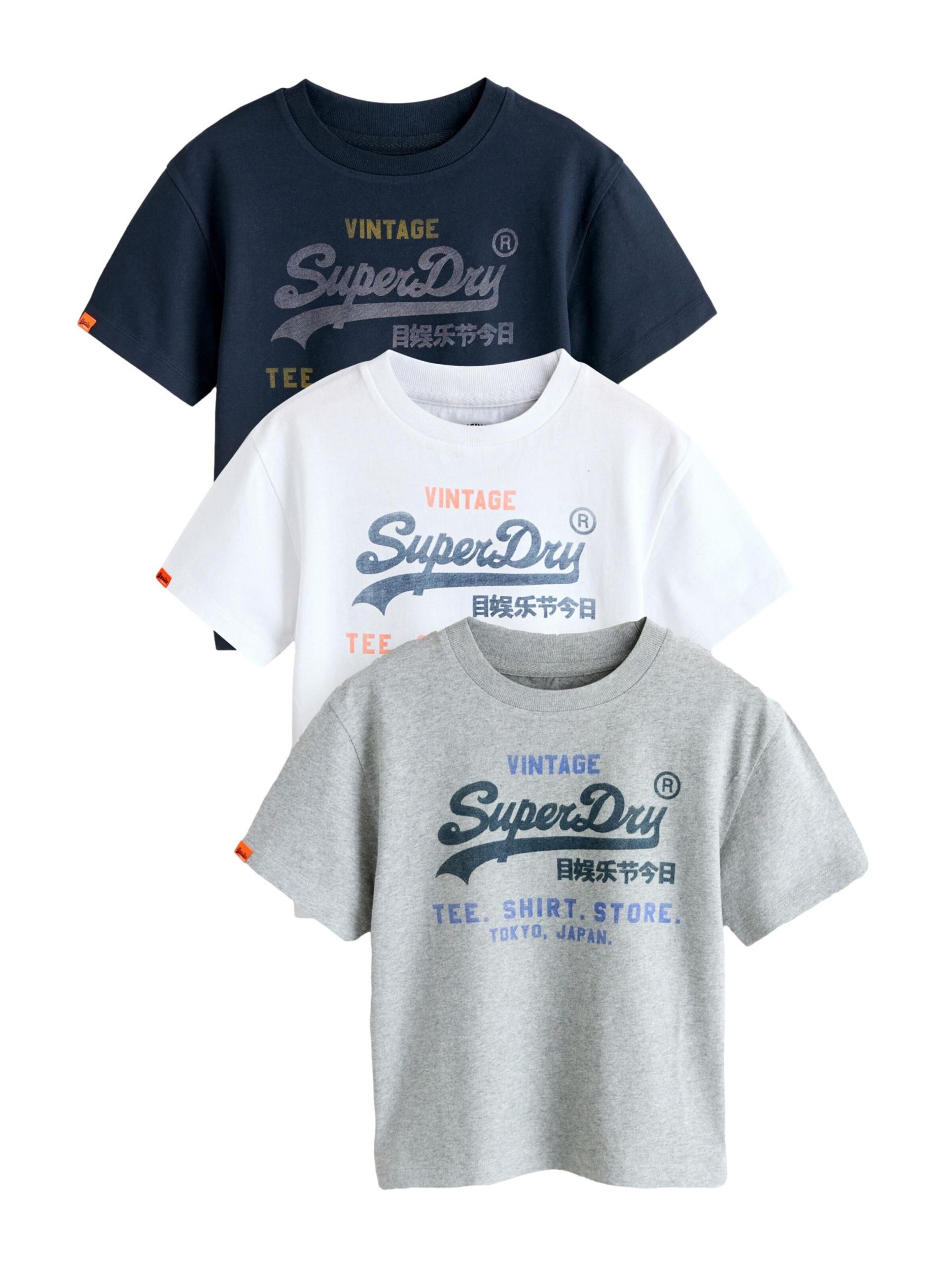 Superdry & Co Póló - kék: elől