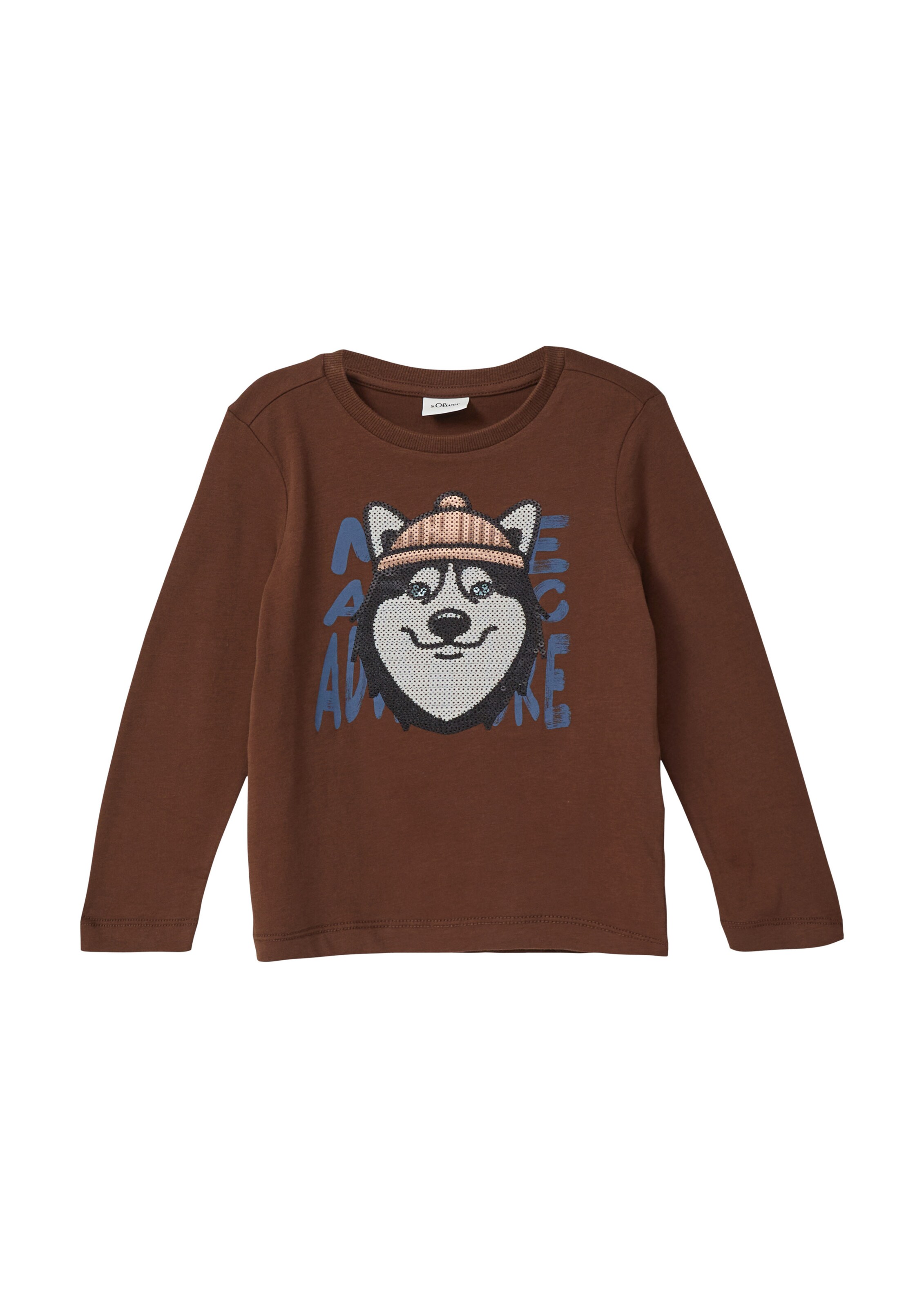 s.Oliver Shirt in Braun: Vorderseite