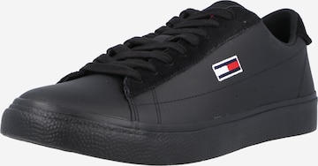 Tommy Jeans Sneakers in Black: front