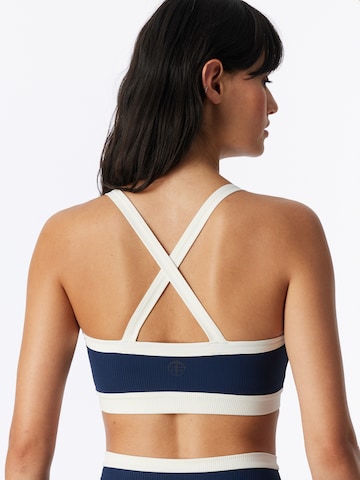 Bustier Soutien-gorge ' Doppelripp - Active ' SCHIESSER en bleu