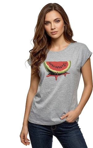 MAKAYA Shirt 'Watermelon' in Grey: front