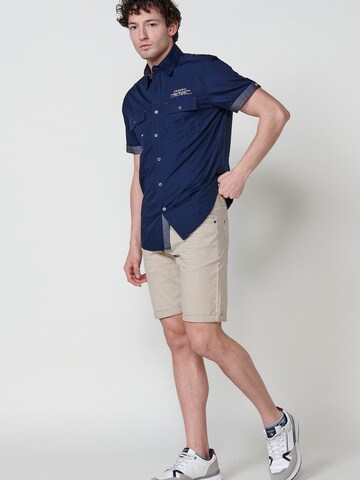 KOROSHI - Ajuste regular Camisa en azul