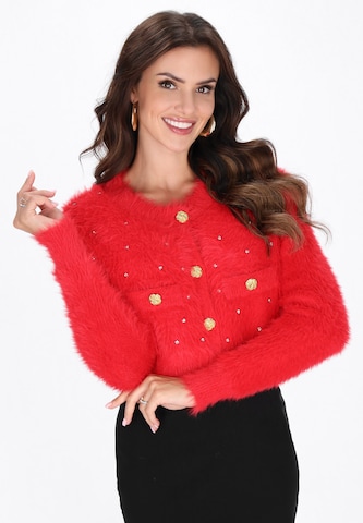 Cardigan 'Fashion Look' faina en rouge : devant