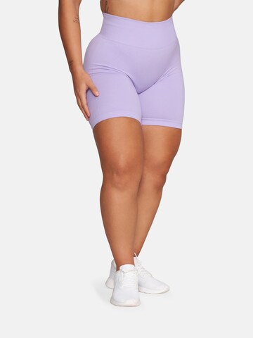 Skinny Pantalon de sport 'Michelle' GOLD´S GYM APPAREL en violet : devant