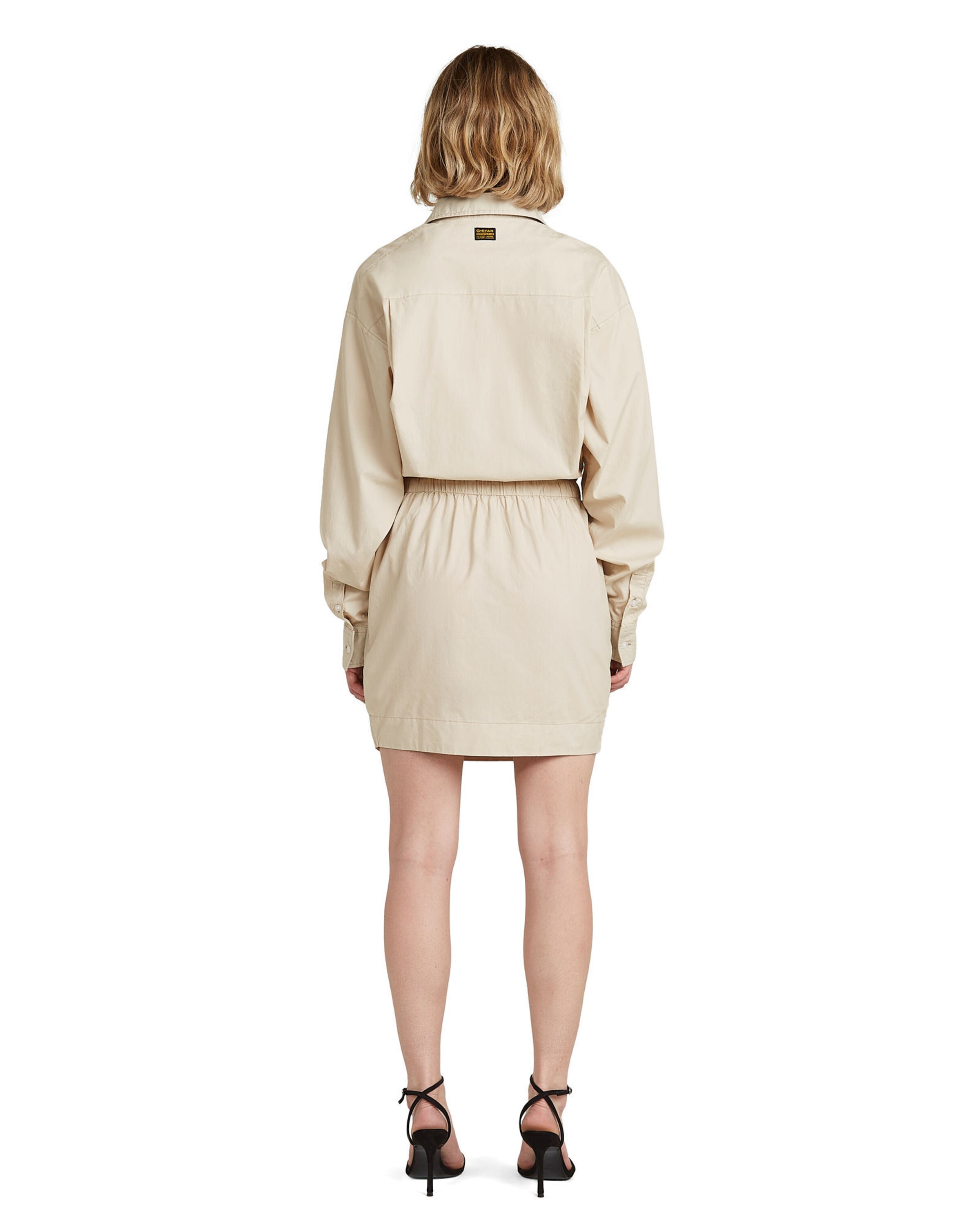 Robe 'Utility Dress Long Sleeve' G-STAR en beige