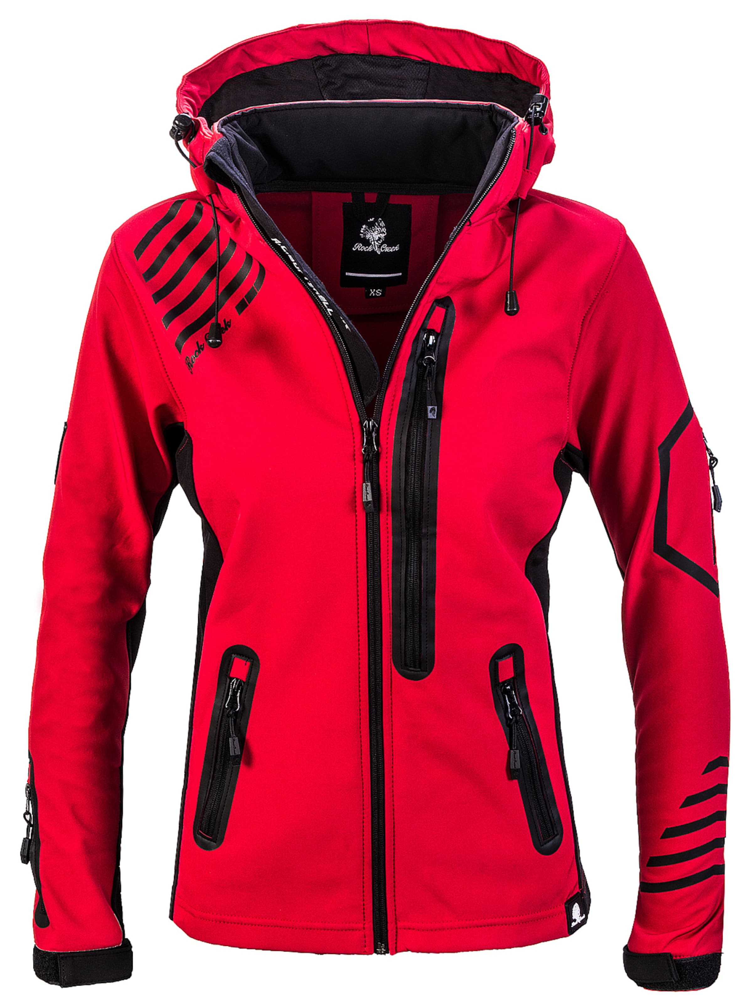 Rock Creek Outdoorjacke in Rot: Vorderseite