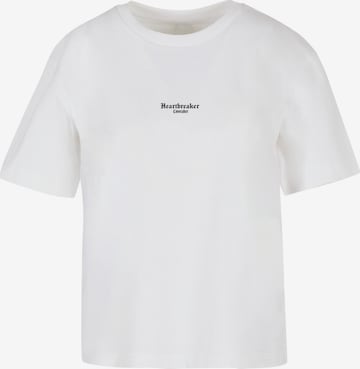 Miss Tee Shirt 'Heartbreaker Lovetaker' in White: front