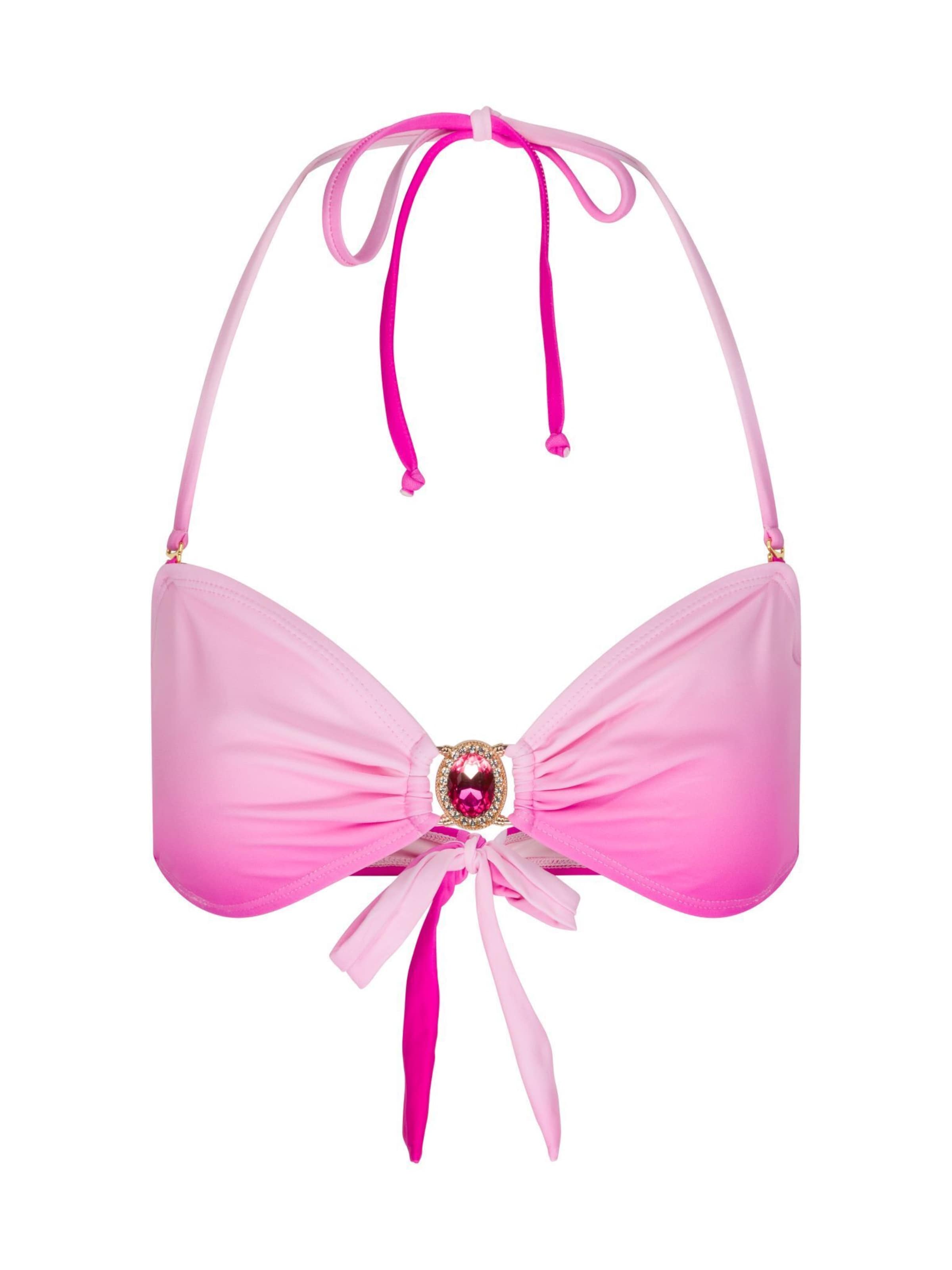 Moda Minx Bikini top 'Club Tropicana' in Fuchsia / Rose / Rose, Item view