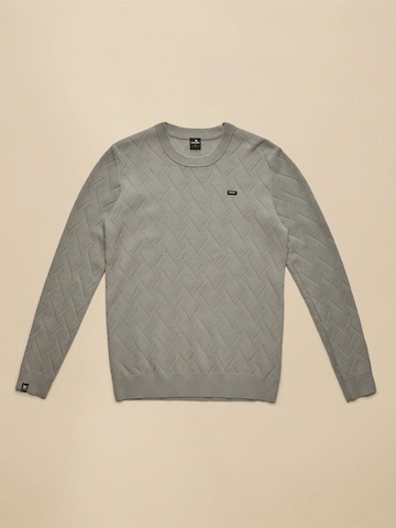 VANGUARD Sweter 'Pullover with crewneck and allover texture' w kolorze zielony: przód