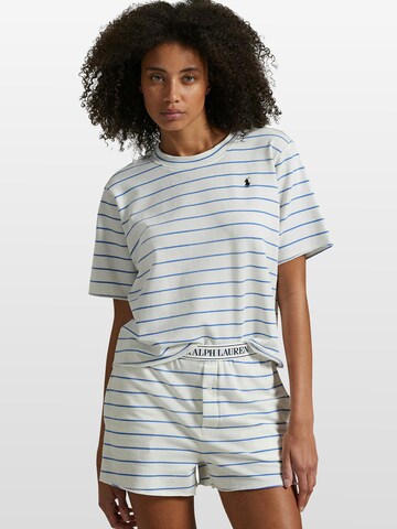 Polo Ralph Lauren - Pijama ' Club Terry ' en blanco: frente