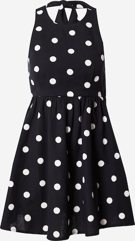 River Island Petite Summer Dress in Black: front