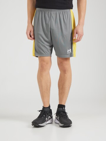 UNDER ARMOUR Regular Sports trousers 'Challenger' in Green: front