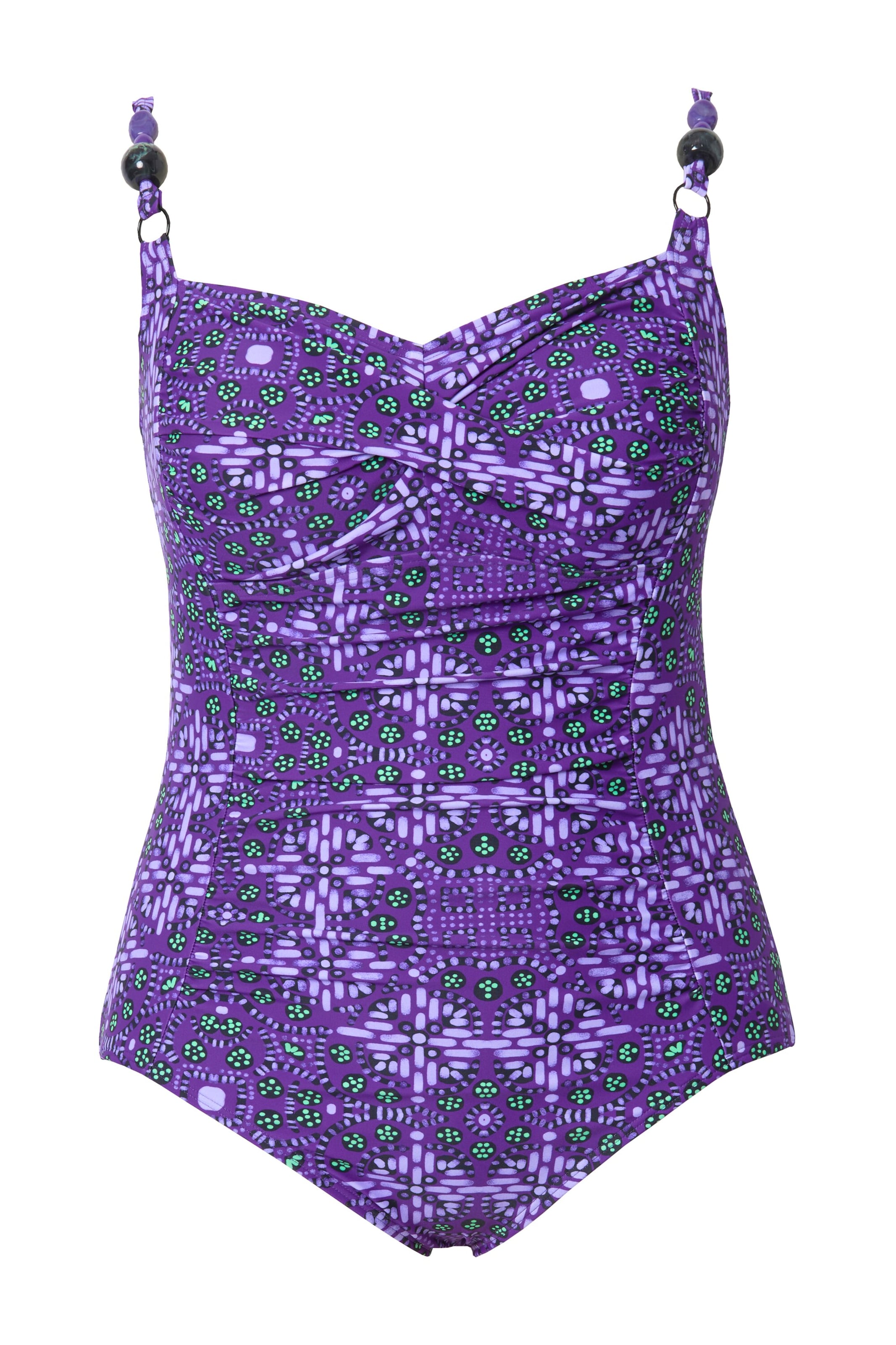 Balconnet Maillot de bain Ulla Popken en violet : devant