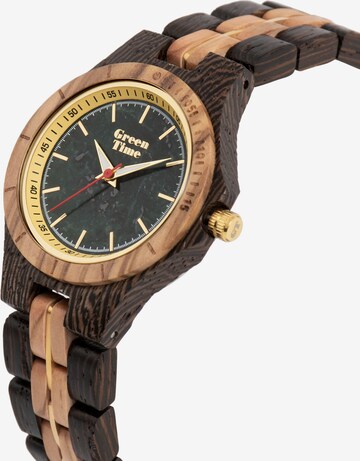 GreenTime Analog Watch in Brown