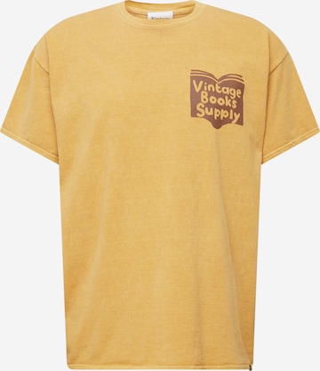 Vintage Supply Shirt 'RARE BOOKS' in Geel: voorkant