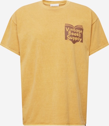 Vintage Supply Shirt 'RARE BOOKS' in Yellow: front