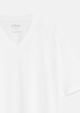 s.Oliver Men Big Sizes T-Shirt in Weiß