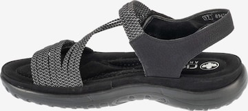 Sandales 'Rieker Sandals 64870' Rieker en gris : devant