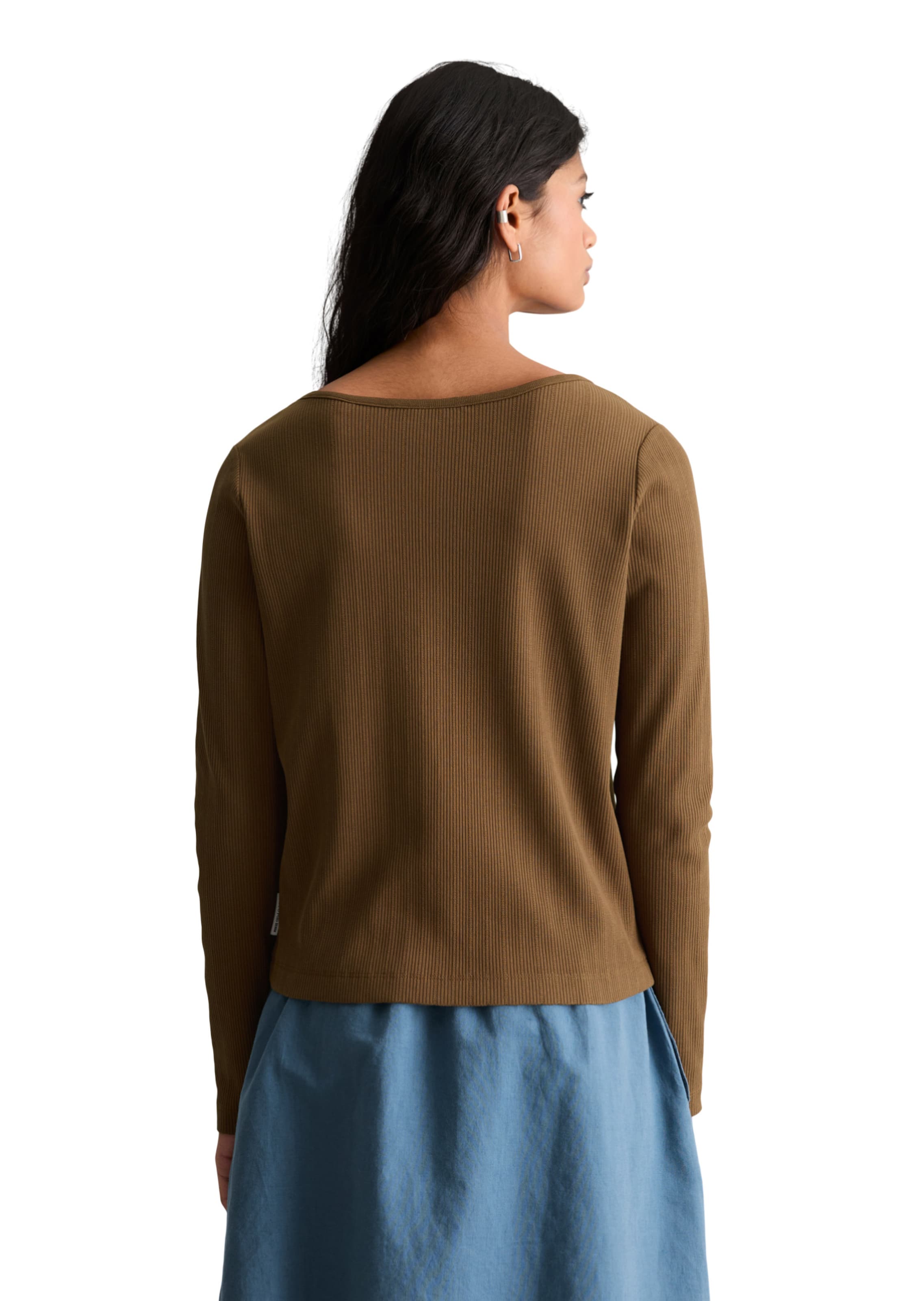 Marc O'Polo DENIM Gebreid vest in Bruin