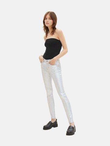 Skinny Jeans 'Nela' de la TOM TAILOR DENIM pe argintiu