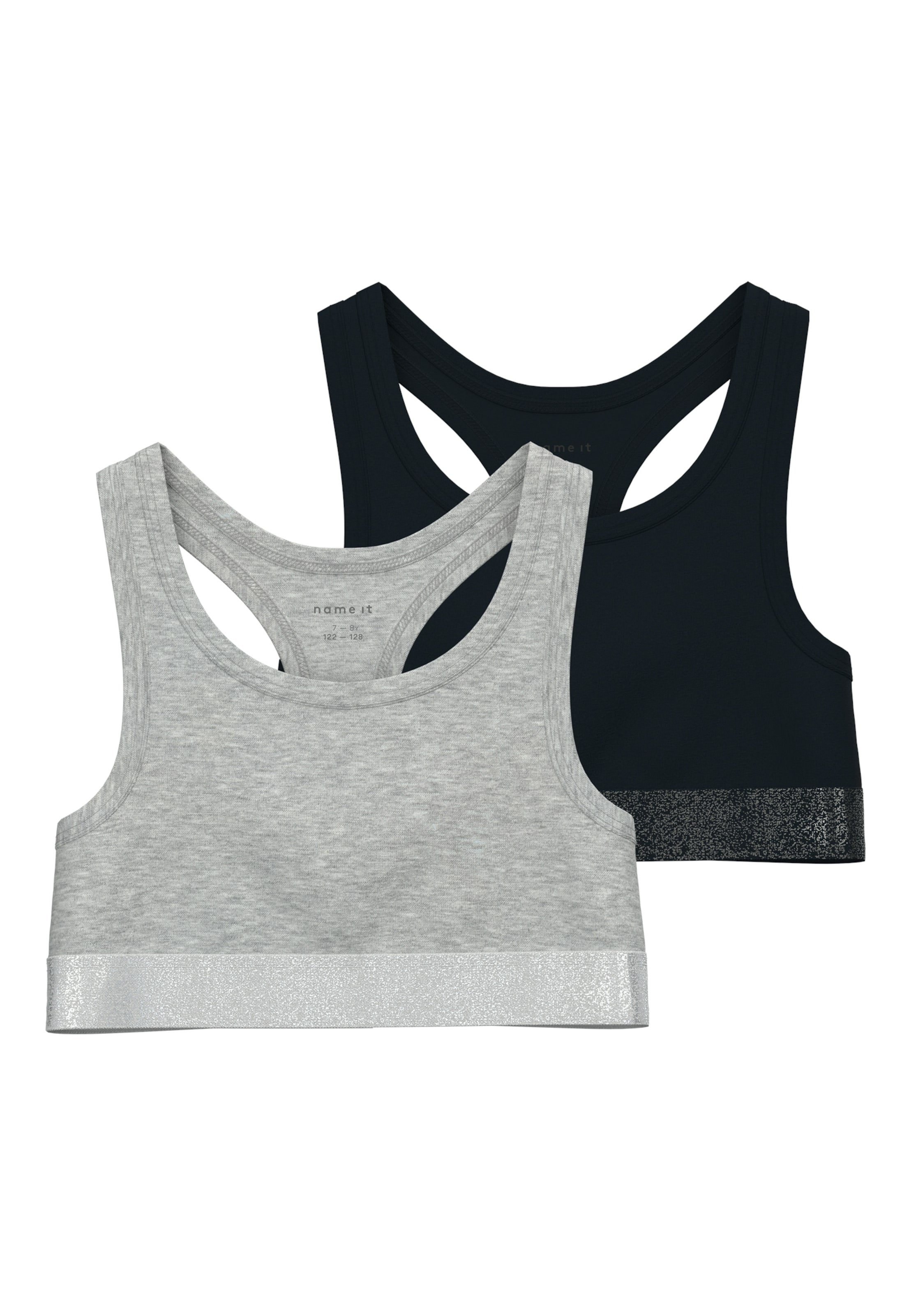 NAME IT Korzet Podprsenka - Sivá: predná strana