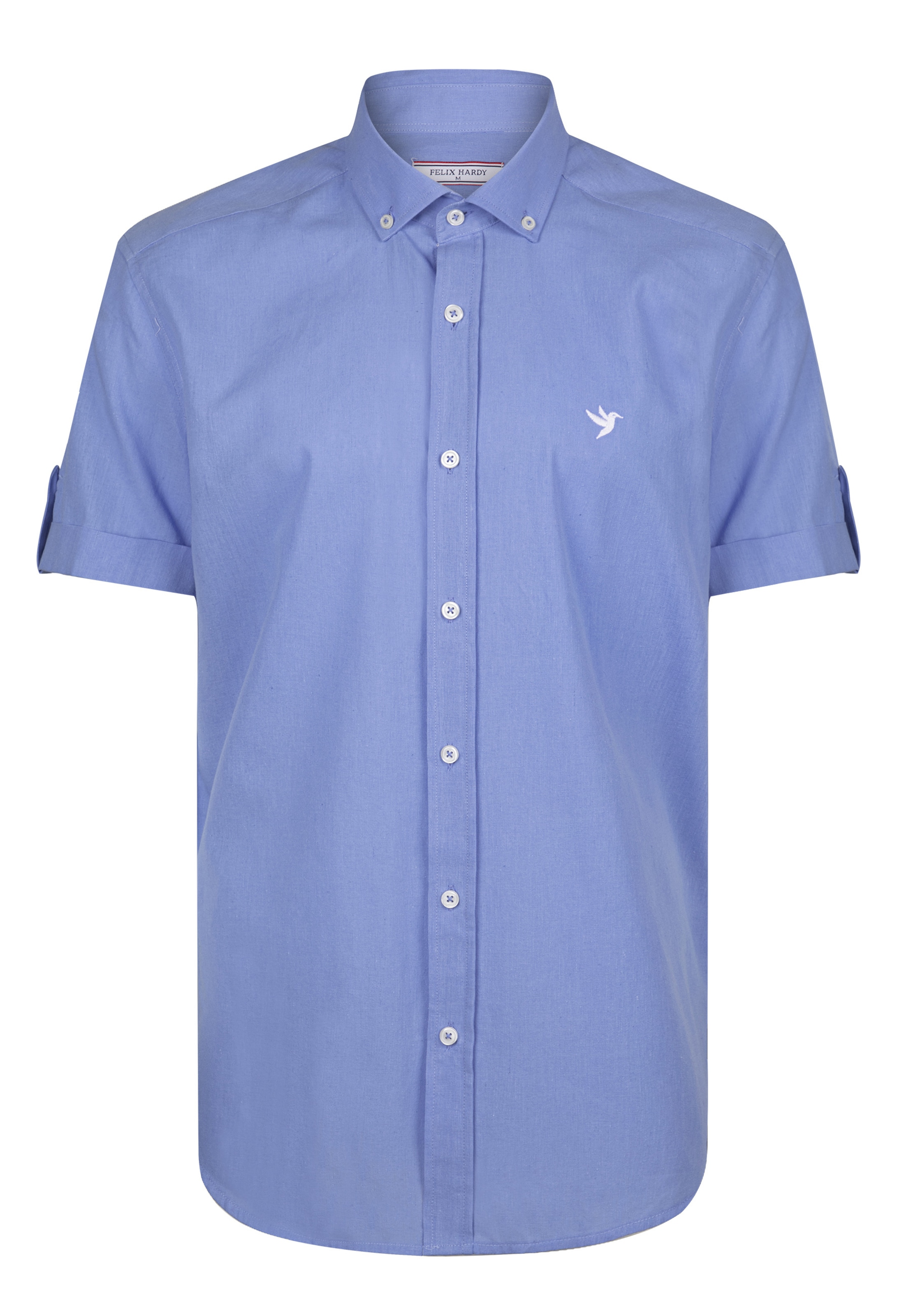 Felix Hardy Regular fit Button Up Shirt in Blue: front