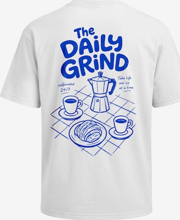 Neverless Shirt 'Daily Grind' in White: front