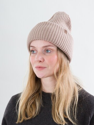KOPYTO Beanie 'PANDA' in Beige: front