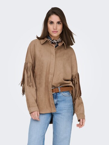 ONLY - Chaqueta de entretiempo 'ONLStina' en marrón: frente