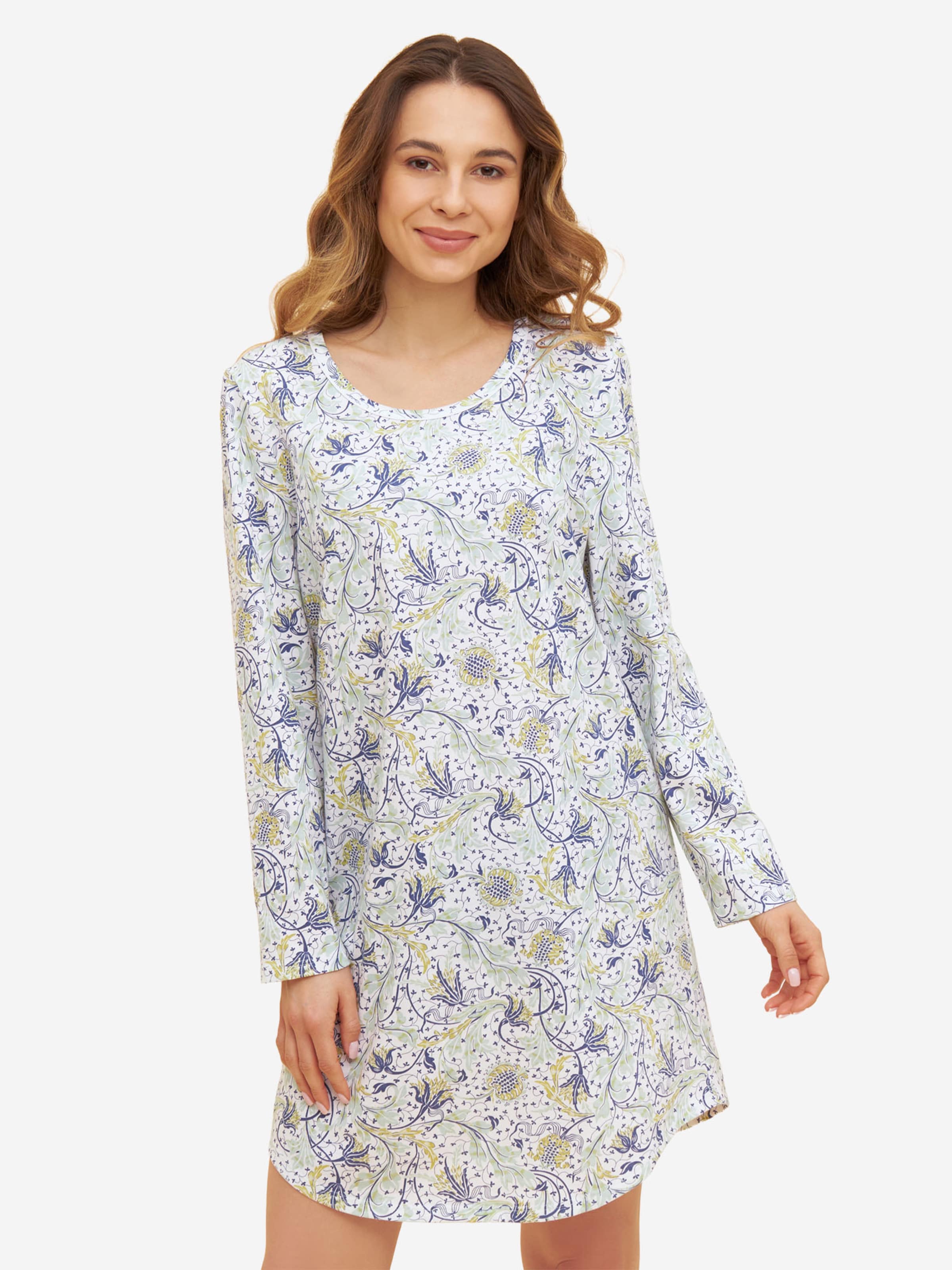 Rösch Nightgown ' Basic ' in Blue: front