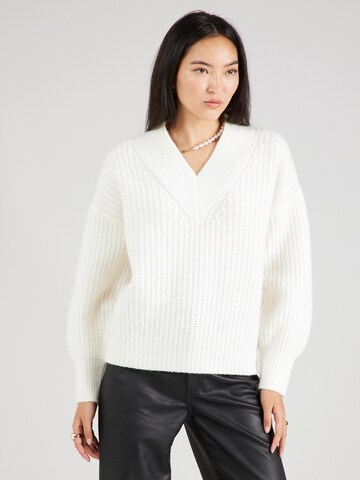 HUGO - Pullover em branco: frente