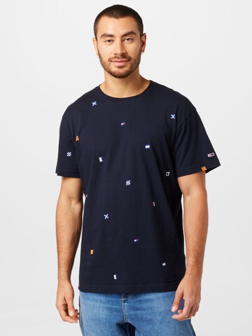 Tommy Jeans T-Shirt 'CRITTER' in Blau: Vorderseite