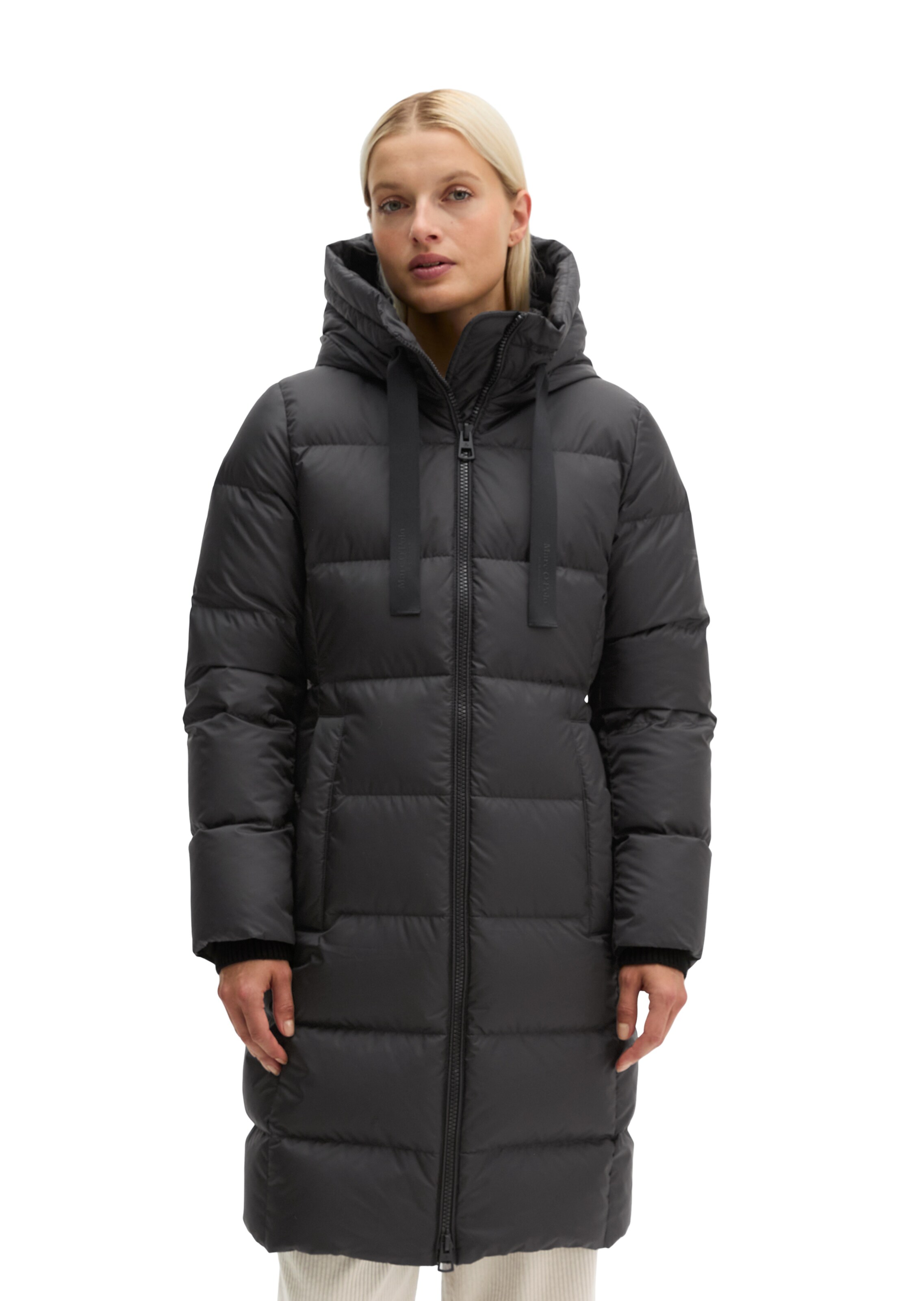 Marc O'Polo Wintermantel in Schwarz: Vorderseite