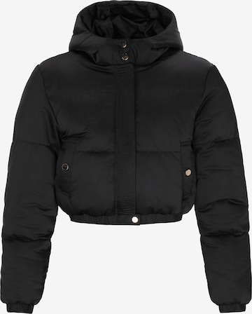 Geacă de iarnă de la faina pe negru: față