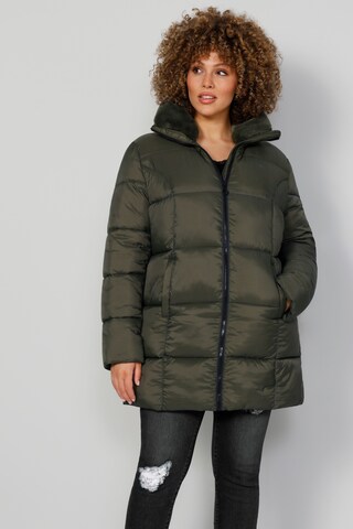 MIAMODA Winter Jacket in Green: front