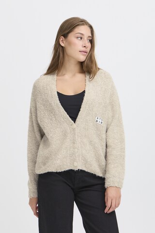 ICHI Strickjacke in Beige: Vorderseite