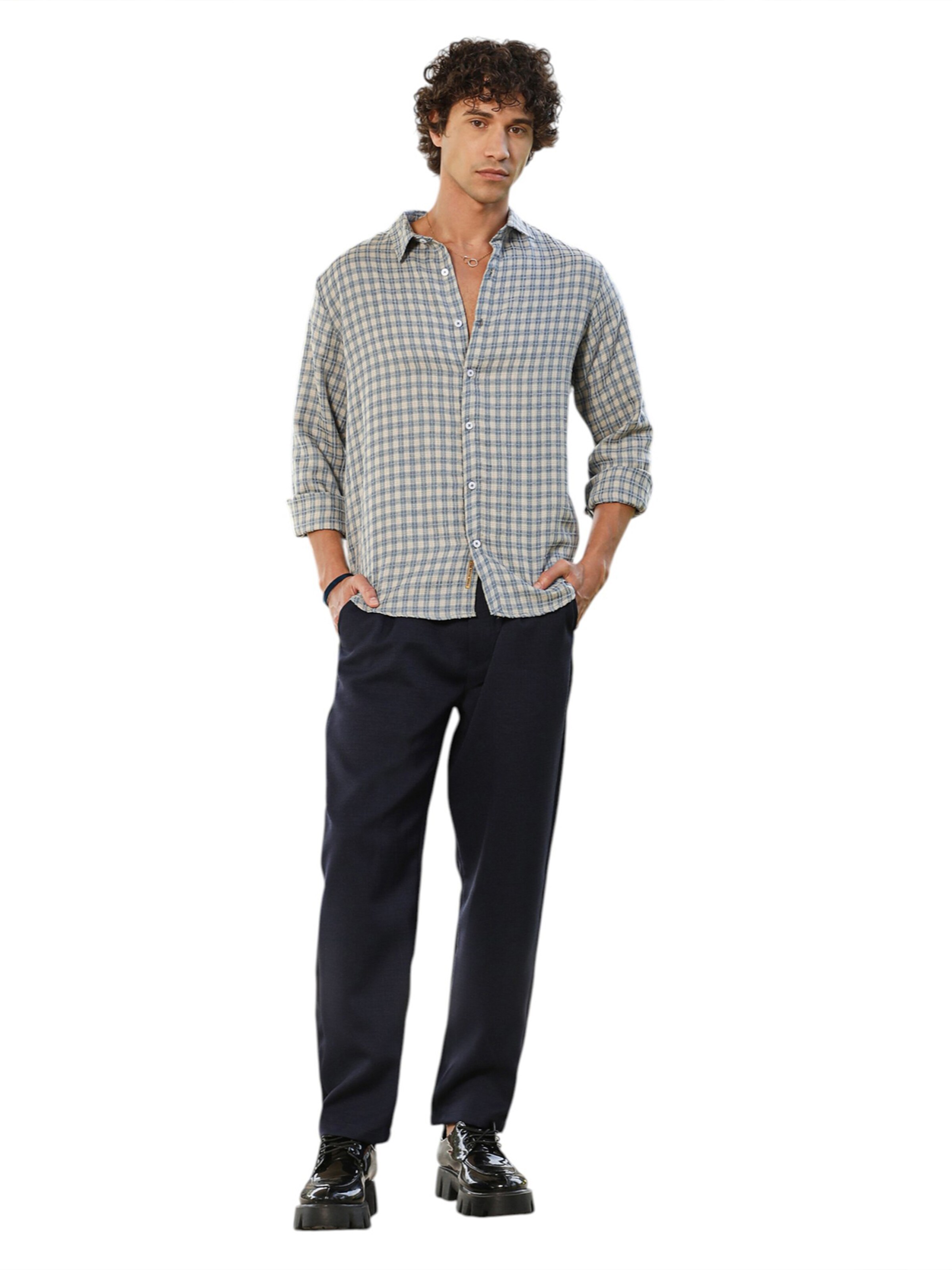 Campus Sutra Regular Fit Skjorte 'Remy' i blå