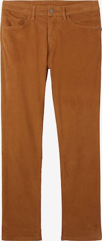 Regular Pantalon 'Josh' TOM TAILOR en marron : devant