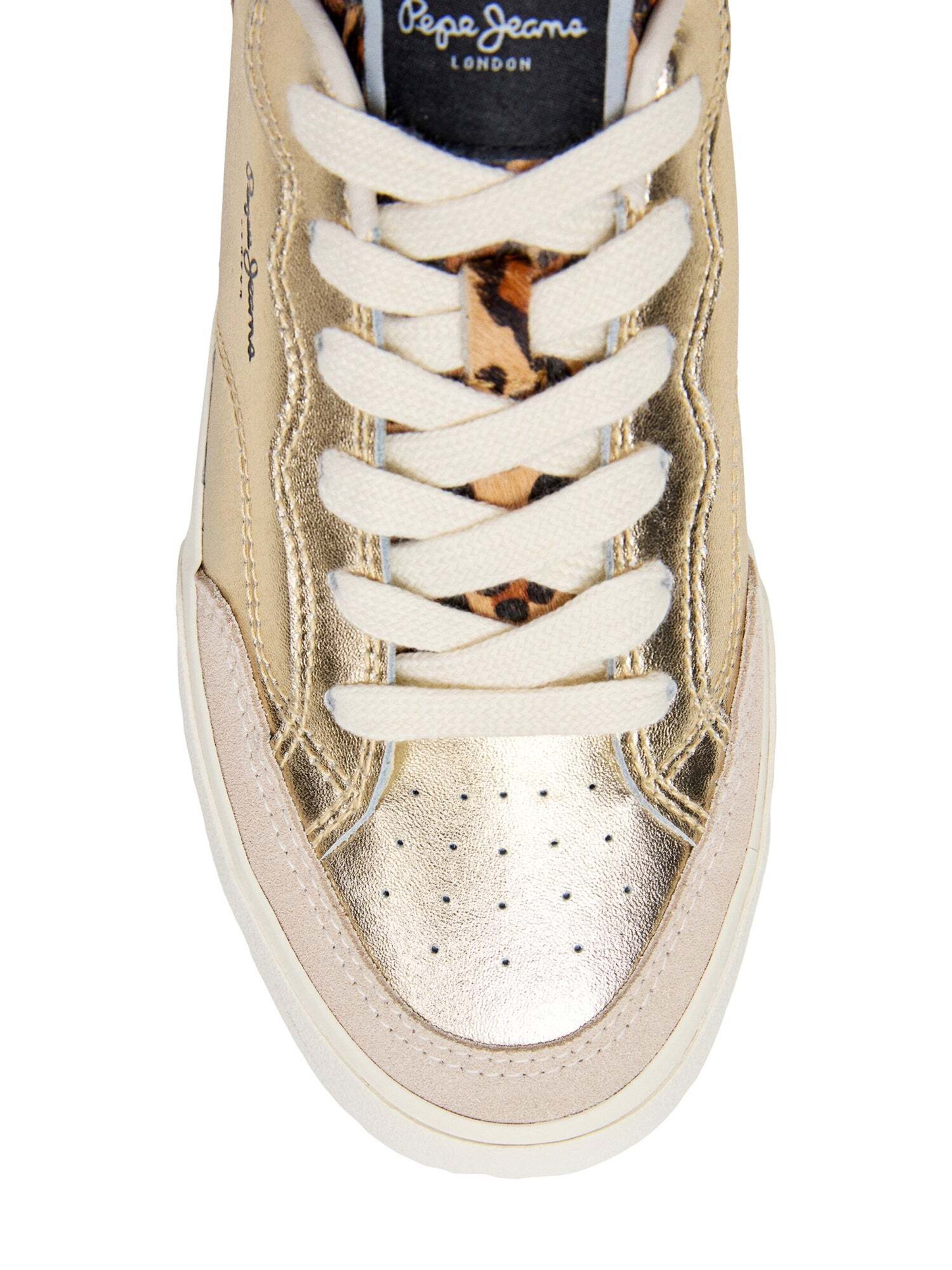 Baskets basses 'Milan Glow' Pepe Jeans en or