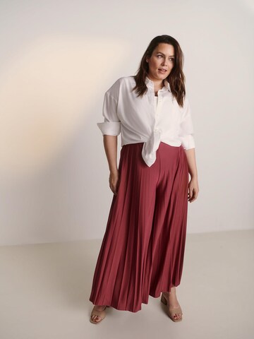 Wide Leg Pantalon 'Samantha' Guido Maria Kretschmer Curvy en rose