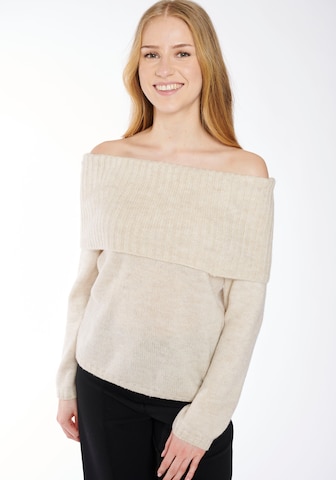 Hailys Sweater 'Au44relia' in Beige: front