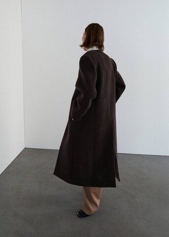 MANGO Between-Seasons Coat in Brown