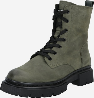 Stivaletto stringato di BULLBOXER in verde: frontale