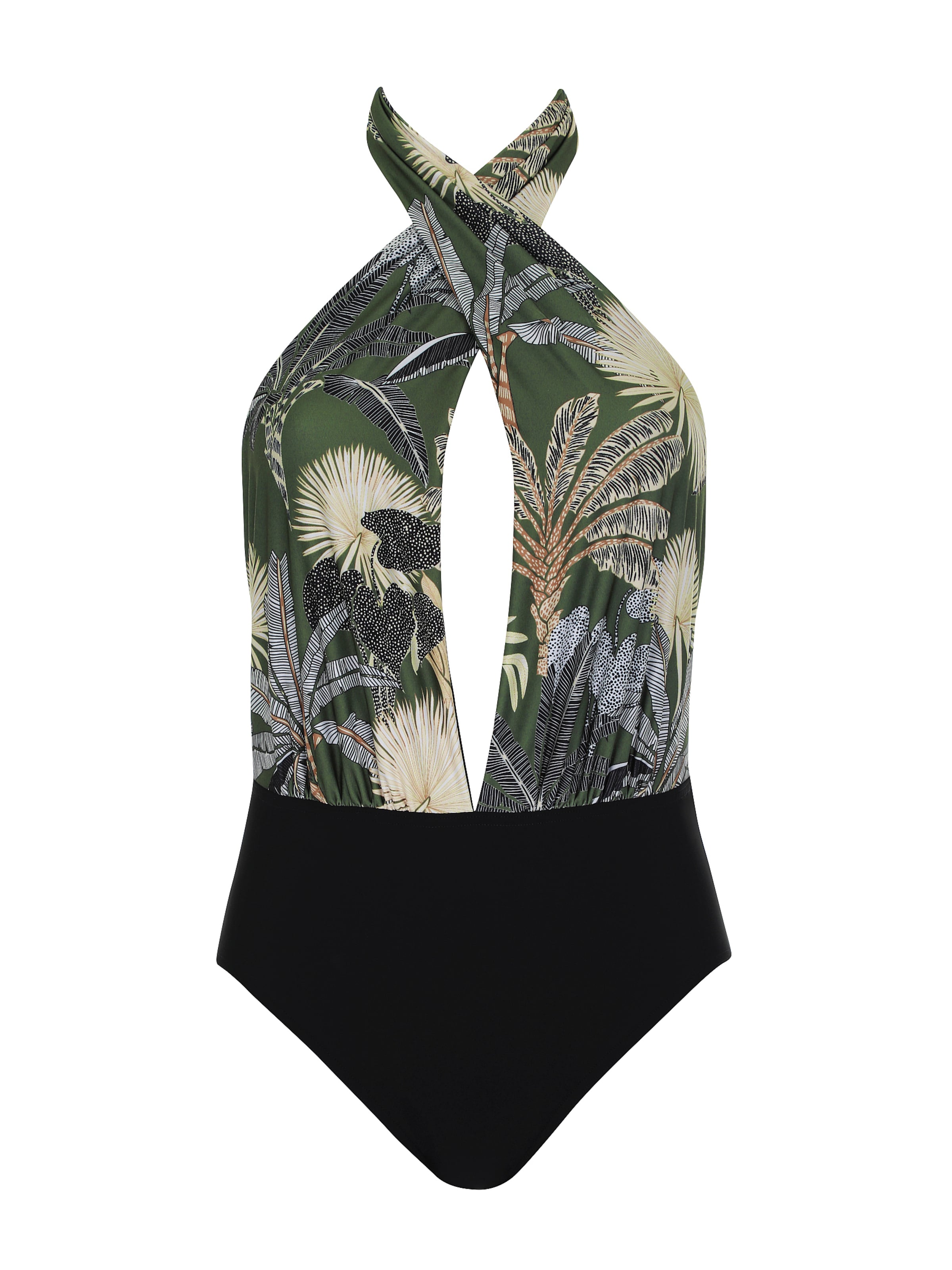 SUNFLAIR Triangel Badeanzug in Grün: Vorderseite