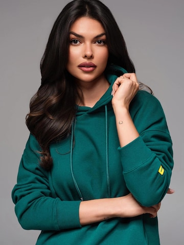 Ombre Sweatshirt 'OU-SNBC-0105' in Groen