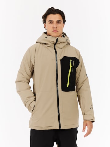 PROTEST Sportjacke 'PRTWest'‌‌‌‌‌‌‌ in Braun: Vorderseite