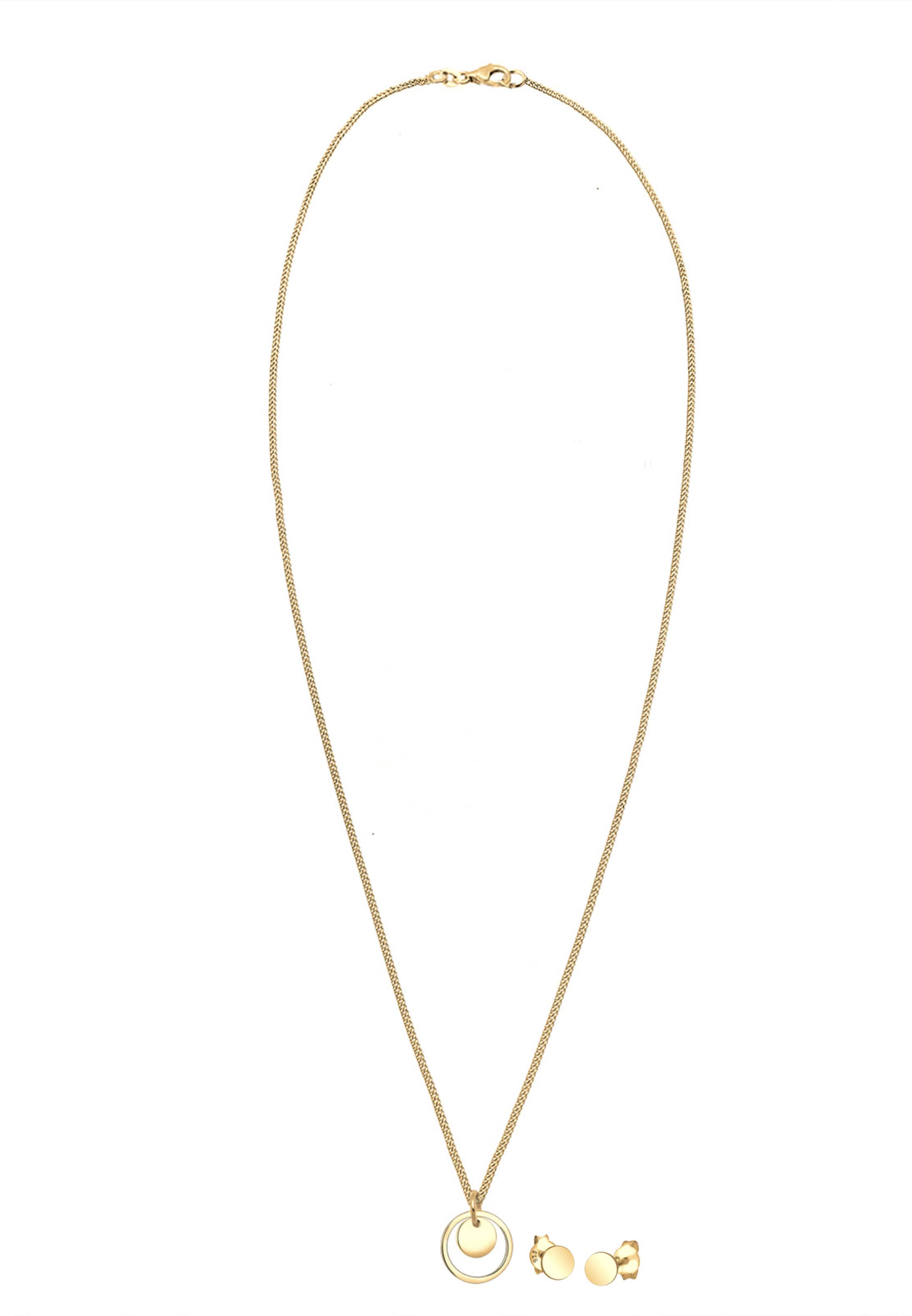 ELLI Jewelry set in Gold: front