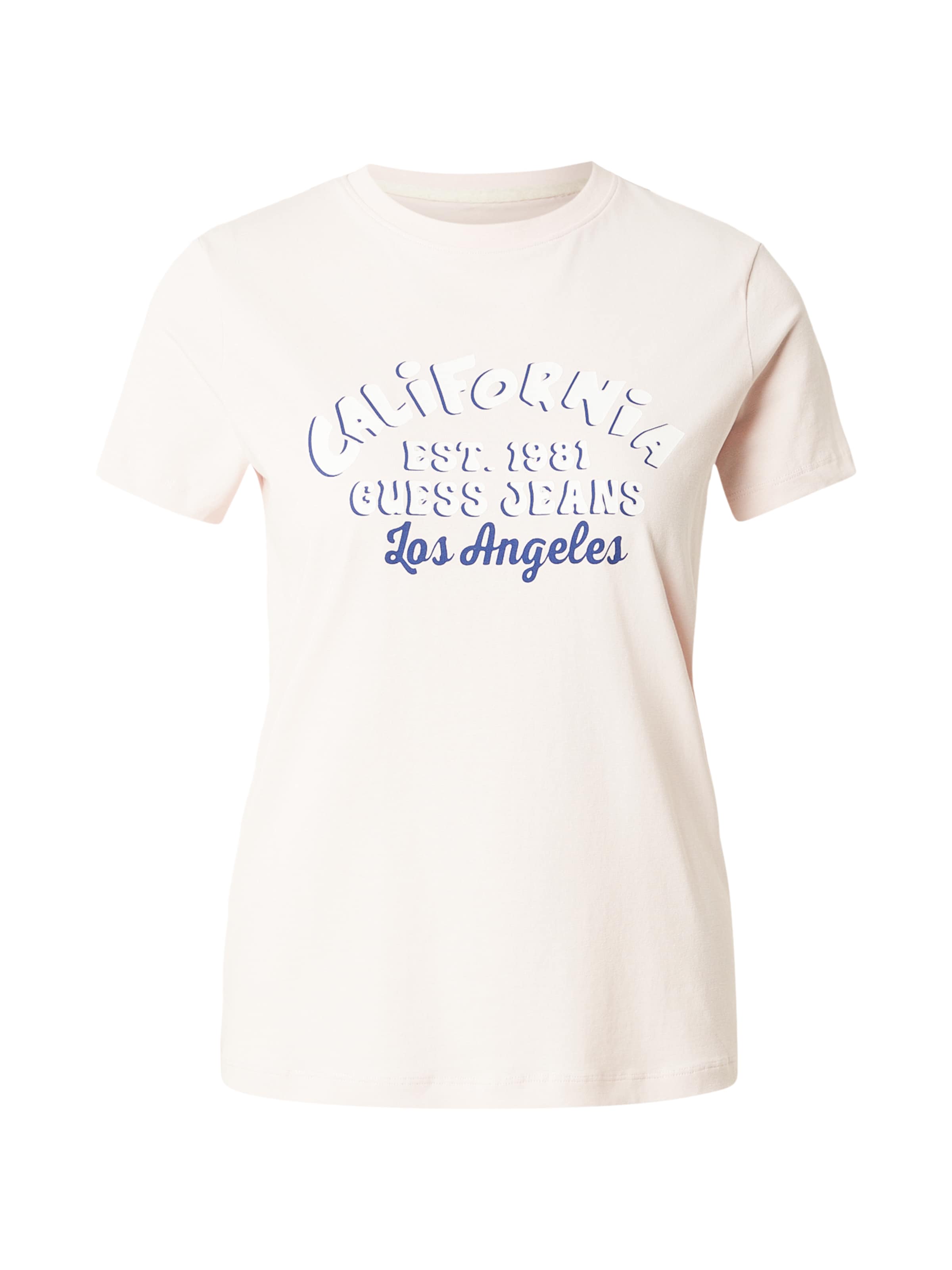 Tricou de la GUESS JEANS pe albastru: față