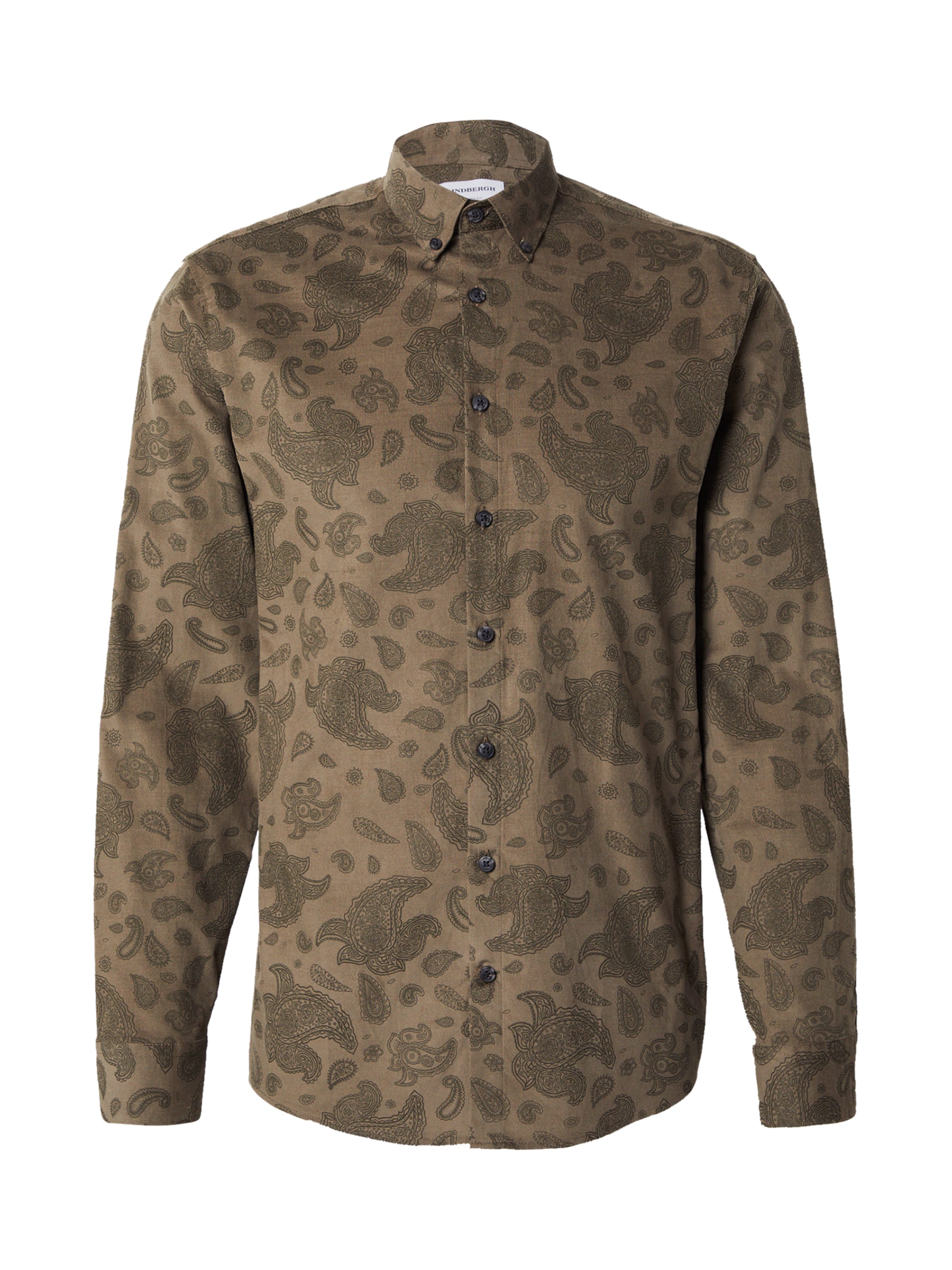 Lindbergh Regular Fit Skjorte i grøn: forside